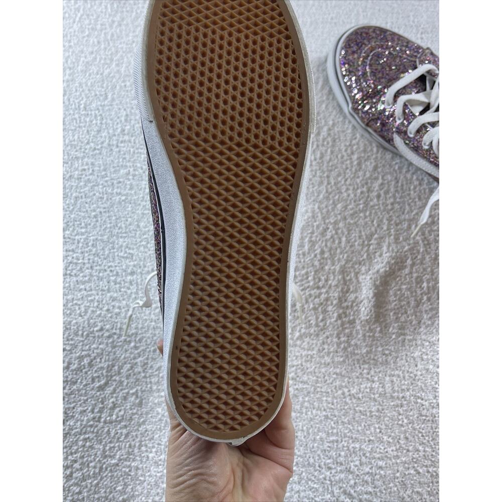 Vans Off Wall TheSK8-HI Slim Zip Sneaker TrueGlitter Women 10.5 Men 9 Unisex EUC - Picture 10 of 13